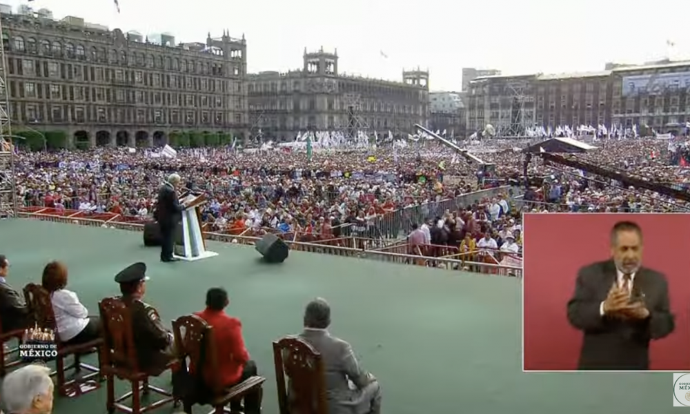 85 Años de la Expropiación Petrolera desde el Zócalo de la Ciudad de