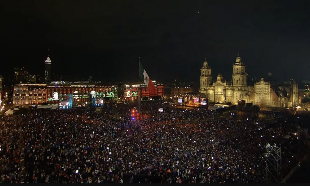 En Vivo 213 Años del Grito de Independencia, desde el Zócalo de la