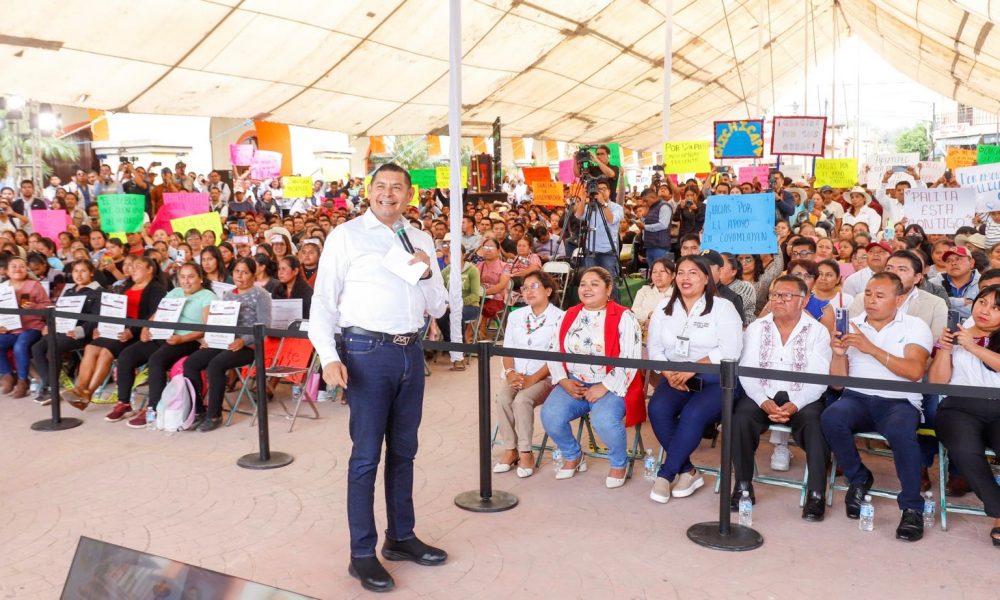 En Sierra Negra, Gobierno de Armenta entrega 97 mdp en obra comunitaria ...