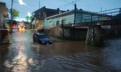 Lluvias provocan crecida de barrancas en Tulcingo de Valle
