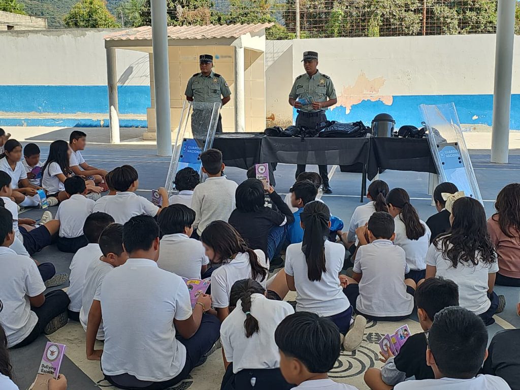 Guardia Nacional imparte pláticas de prevención del delito y acoso ...